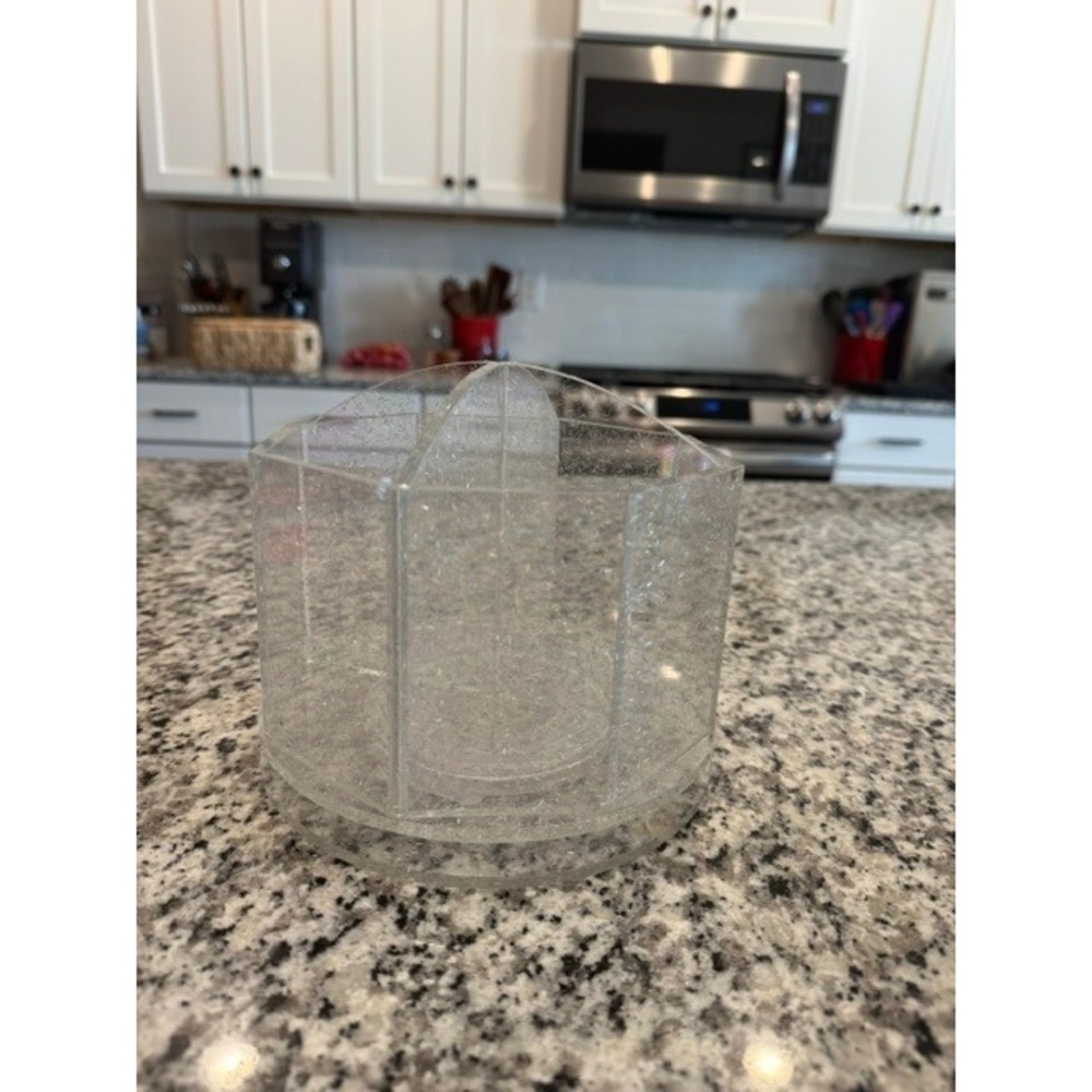 Sparkly Acrylic‎ Makeup Brush Holder Vanity Organizer Pen Cup Desk Organizer